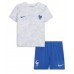 Frankrike Barnkläder Borta matchtröja till baby VM 2022 Kortärmad (+ Korta byxor) Billigt